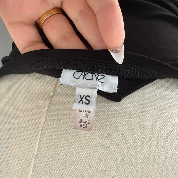 VINTAGE Y2K CACHE DRAPED HALTER DRESS - Picture 5 of 6